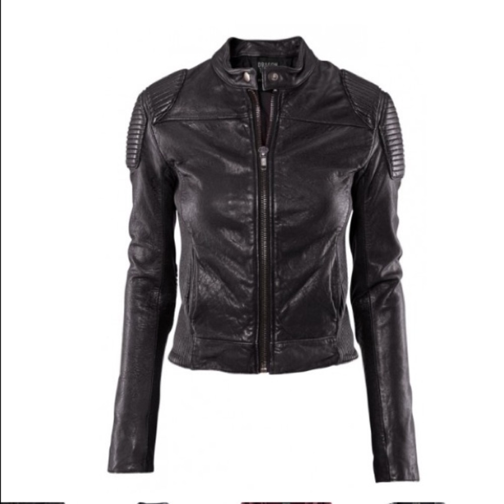 Rare!! Trish Summerville to H&M leather jacket